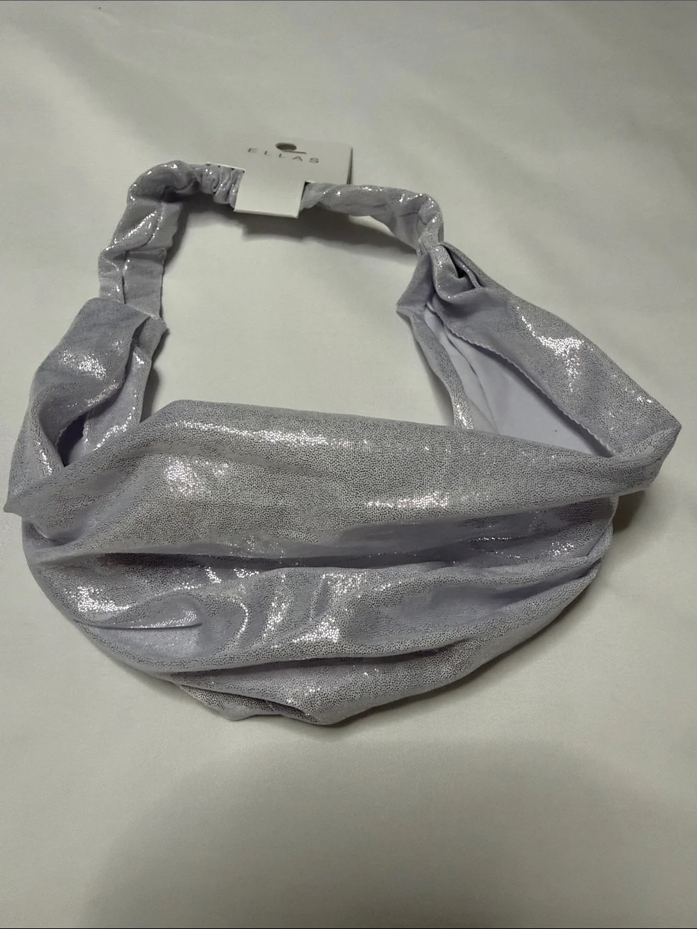 Set of 3 Ella Shimmery Twist Headbands — Teal, Lilac, Silver (3-Pack)
